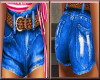 Blue Denim Shorts W/Belt