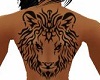 Mm*Lion Back tattoo
