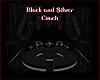 (N.T) Blk/Slv Couch