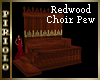 Redwood Choir Pew