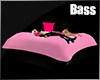 !B Pink Black Pillow