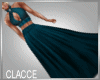 C Teal formal gown