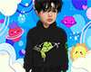 Grinch hoodie Black Kid