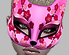 Pink Kitty Kitsune Mask