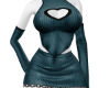 Teal Full Neck Skirt