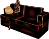 [GA]Red Velour Sofa