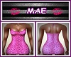 [MAE]Dress Pink Flashy