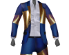 Gold Blue Full Open Suit
