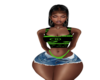 SHORT SET GRN THONG