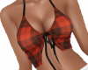 Orange Plaid Halter