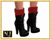 NJ]  Leather Boots+socks