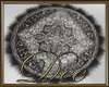 Black Grey Round Rug