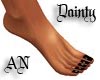 Dainty Gothic Toe Nails