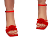 Red Penny Heels