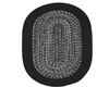 Black Braided Area Rug