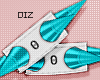!!D Ankle Spike Teal