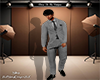 Pinstripe Suit Grey