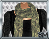 Sweater +army scarf