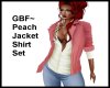 GBF~ Peach Jacket Set