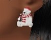 X-MAS COKE BEAR EARRINGS