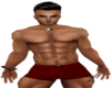 Men's Muscle Red Shorts