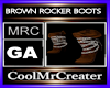 BROWN ROCKER BOOTS