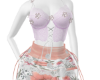 Floral Skirt Corset