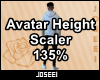 Avatar Height Scale 135%