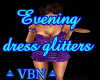 Evening dress glitters P