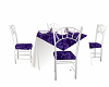 Purple wedding table