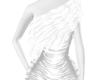ANGEL White Dress W/Fur