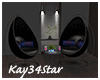 Neon Glow Pod Chairs