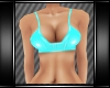 Aqua PVC Bikini Top
