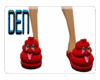 Red Poo Slippers F