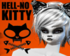 Hell No Kitty Head Sign2