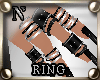 "Nz Silver Black Ring R