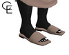 Brown Lounge Sandals