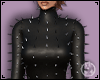 Spikes Leather Dress Blk