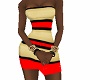 BM Red &Gold Party Dress