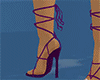 puple lace heels