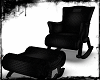 Dark rocking chair