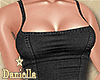 D| Black ruffle dress