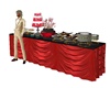Buffet Table red