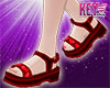 K* Block Sandal Red