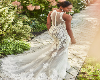 Sheer White Wedding Gown