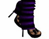 >Purple Legwarmer Shoes<