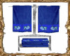 BSU Blue Butterfly Towel