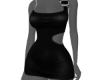 snake mini black dress