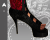 ^Ash Red Lace Heels
