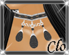 [Clo]Onyx Drop Choker